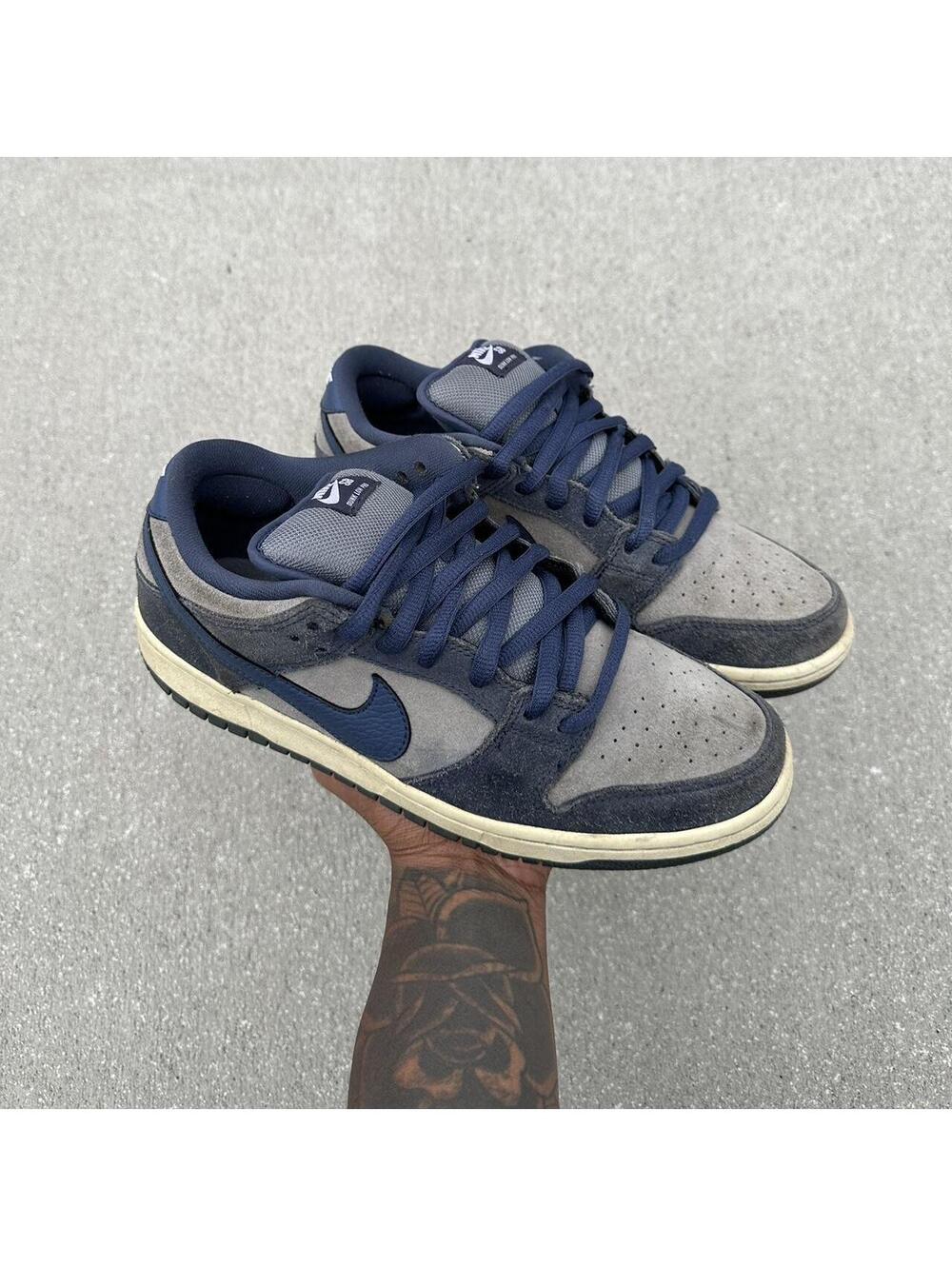 2014 Nike Sb Dunk Low Thunder Blue Cool Grey Shoes [COPY]